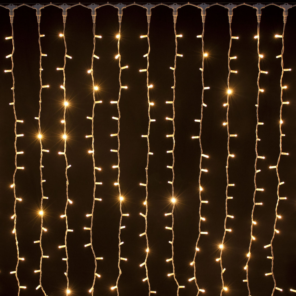 Noleggio Luci: Tenda luminosa luce bianca larghezza 2mt x h.3mt a Milano